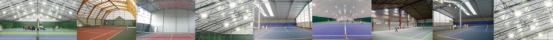 Quelques réalisations LED pour des club de tennis 