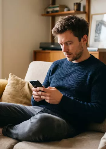 Utilisateur consultant à distance la gestion des accès MGP Matic depuis son smartphone